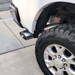 Dodge Ram 3500 Performance Exhaust - Banks Power - Monster Exhaust with SideKick Tip - Chrome - `19-`24